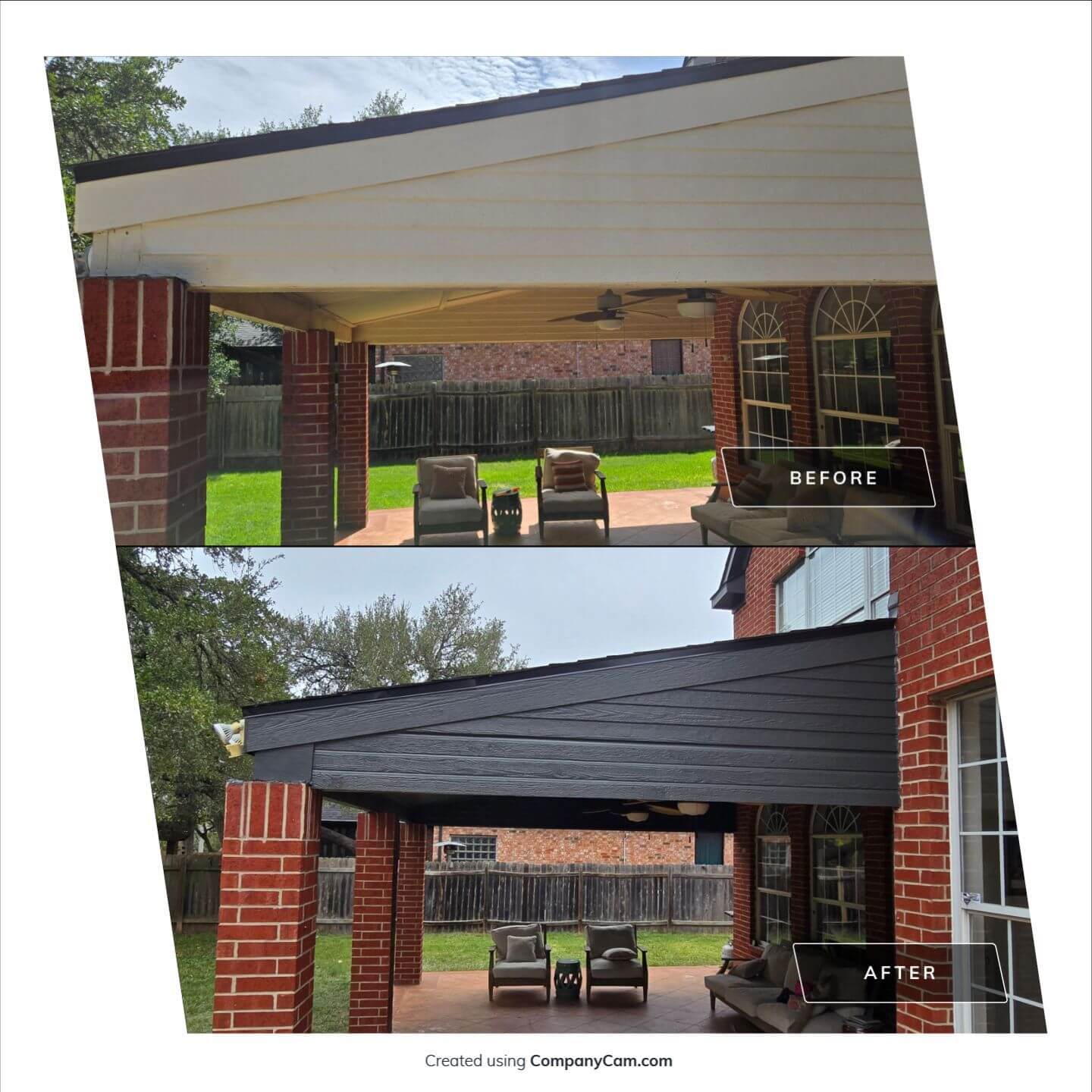before and after of house exterior