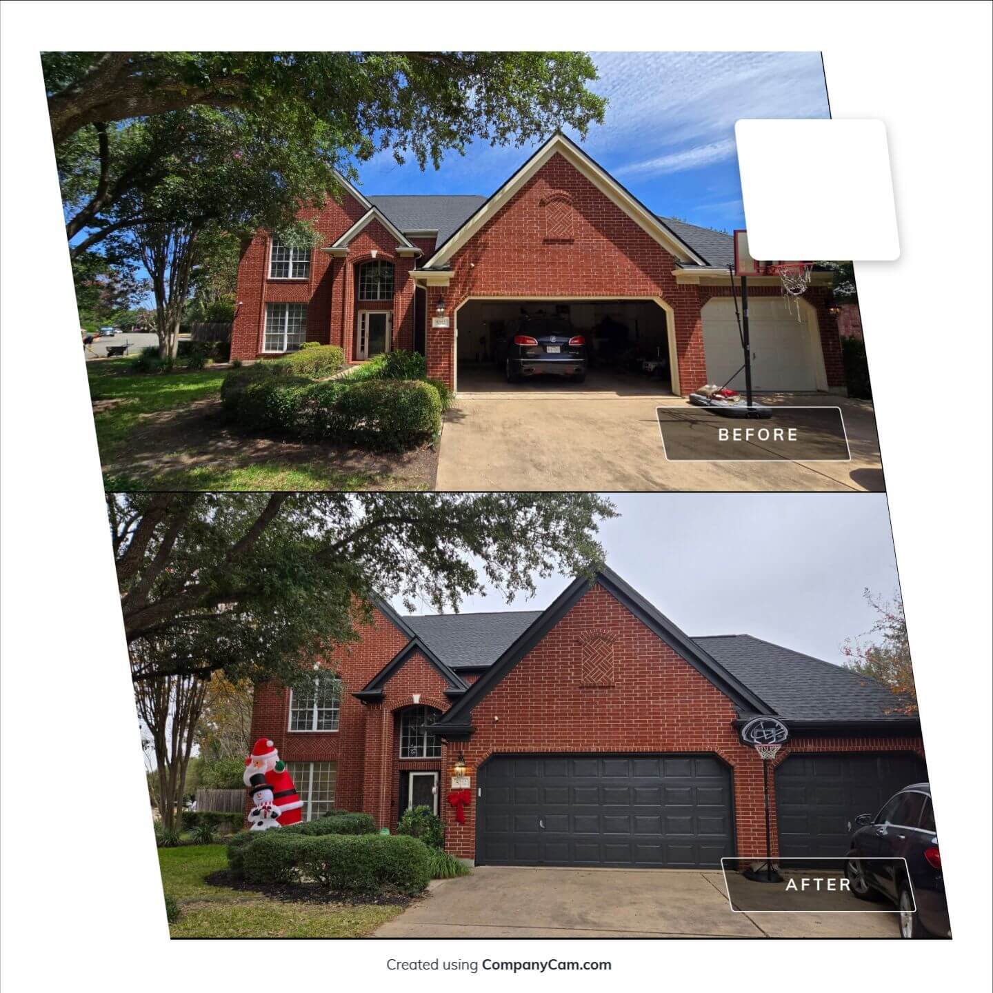 before and after of house exterior