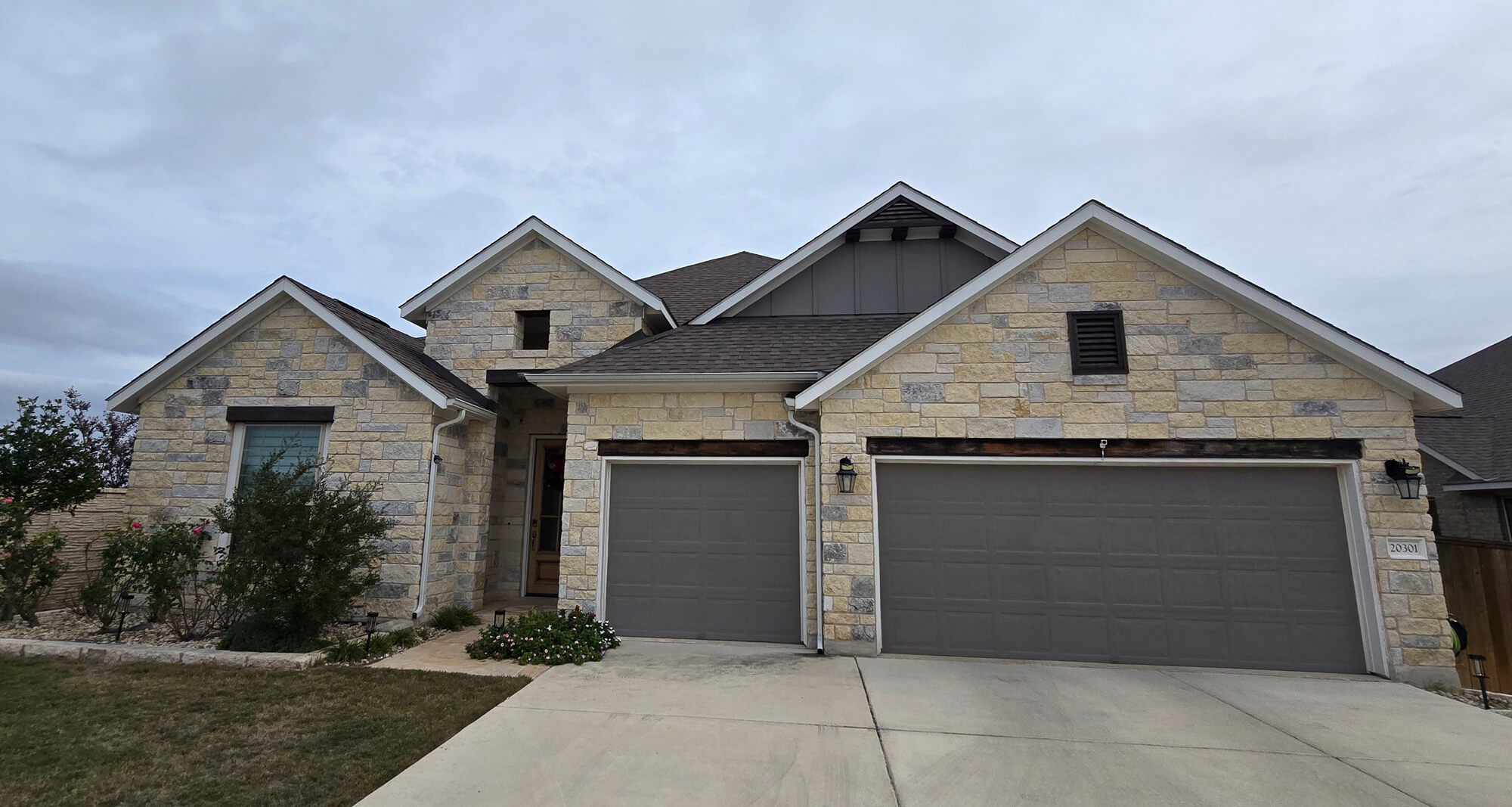 recently painted house exterior by texas star painting of austin
